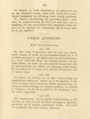 Vierde afdeeling. Wijze van verantwoording