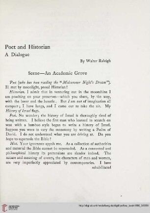 8: Poet and historian : a dialogue