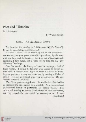 8: Poet and historian : a dialogue