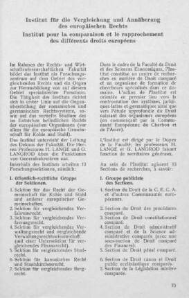 Institut für die Vergleichung und Annäherung des europäischen Rechts