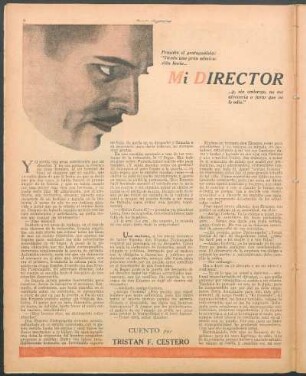 Mi director : Cuento por Tristan F. Cestero