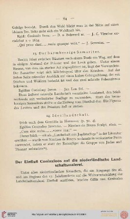 Der Einfluß Coninxloos auf die niederländische Landschaftsmalerei