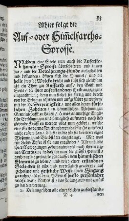 Alhier folgt die Auf- oder Himelfarths-Sprosse.