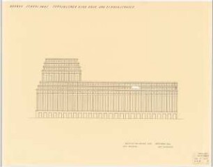 Verlagshaus des Scherl-Verlages, Berlin: Ansicht Zimmerstraße 1:200