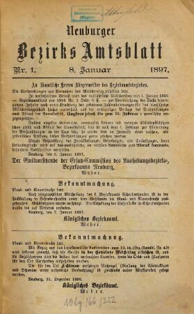 Neuburger Bezirks-Amtsblatt. 1897