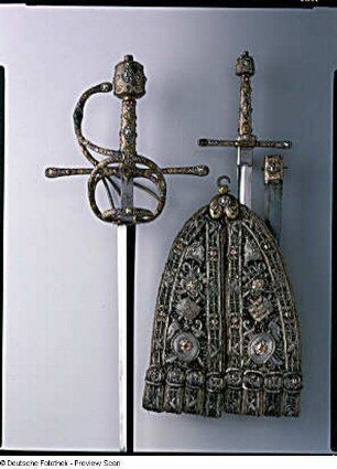 Dolch mit Scheide : Degengarnitur (A.17. Jh.)
