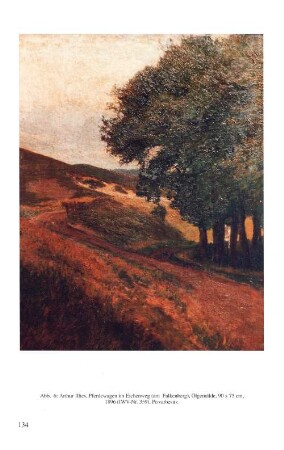Abb. 6: Arthur Illies, Pferdewagen im Eichenweg (am Falkenberg), Ölgemälde, 90 x 75 cm, 1896 (IWV-Nr. 359). Privatbesitz.