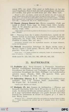 23. Mathematik (Nr. 535-546)