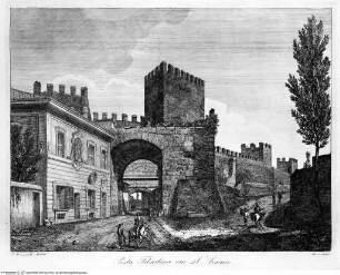 Vedute delle porte e mura di Roma - Porta S. Lorenzo