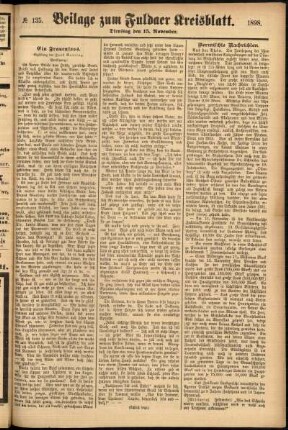 Zweite Ausgabe vom Dienstag, den 15. November 1898.