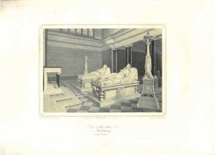 Grafik "Das Mausoleum in Charlottenburg (Innere Ansicht)"