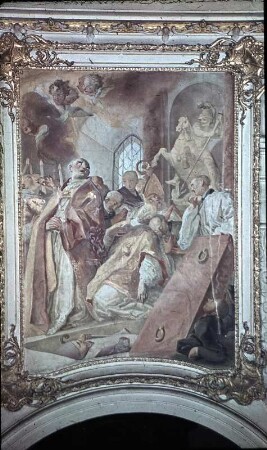 Öffnung des Sarges des Heiligen Emmeram