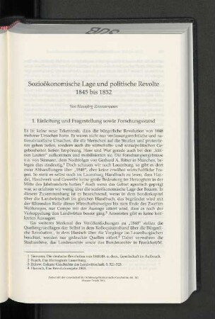 1. Einleitung und Fragestellung sowie Forschungsstand.