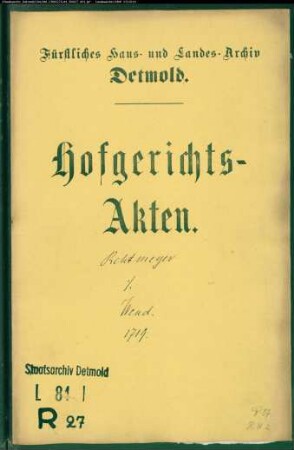 Rehtmeier, Bartold in der Müssen gegen Wend im Hedderhagen - Kindlicher Anteil