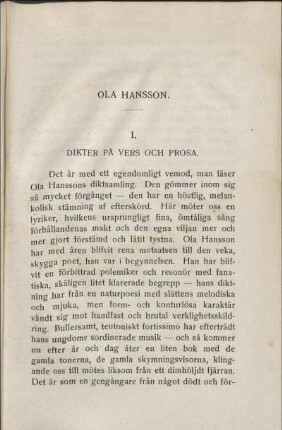 I. Dikter På Vers Och Prosa.