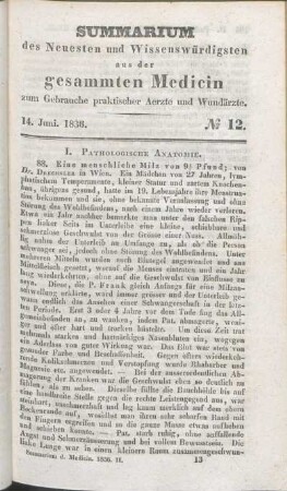 I. Pathologische Anatomie.