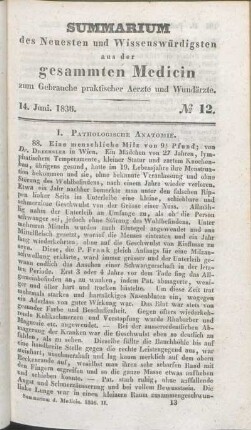 I. Pathologische Anatomie.