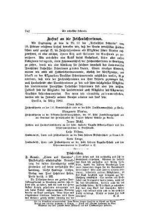 Aufruf an die Zeichenlehrerinnen