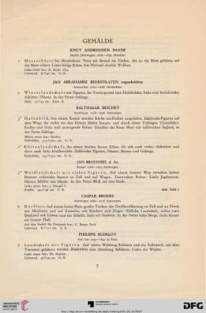 Gemälde (Nr. 1-122)