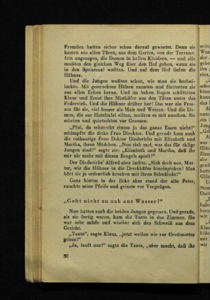 "Geht nicht zu nah ans Wasser !"