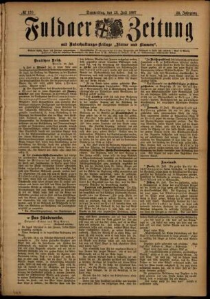 Ausgabe vom Donnerstag, den 29. Juli 1897.