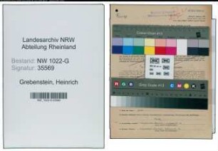 Entnazifizierung Heinrich Grebenstein , geb. 24.01.1893 (Bahnbeamter)