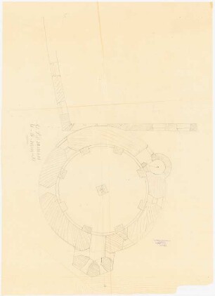 Restaurierung Heidelberger Schloss Glockenturm: Grundriss auf 203 m ü. M.