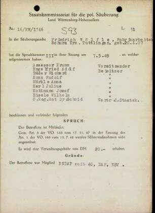 Wölfle, Friedrich