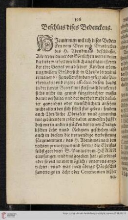 Beschlus dises Bedenckens