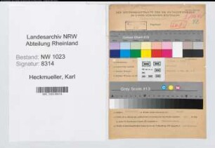 Entnazifizierung Karl Heckmueller , geb. 17.01.1901 (Verwaltungsinspektor)