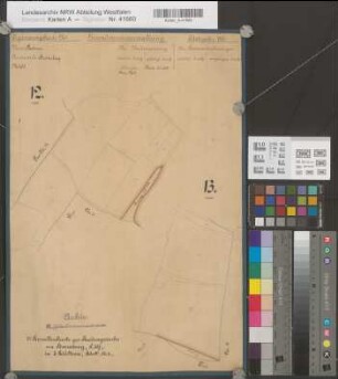 Stromberg (Oelde), Teilung Stromberg, Bl. 2 Brouillonkarte Flur 13