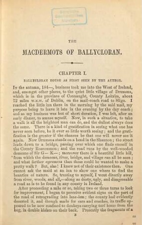 The Macdermots of Ballycloran