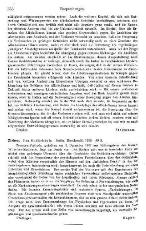 336, Ziehen. Das Gedächtnis. 1908