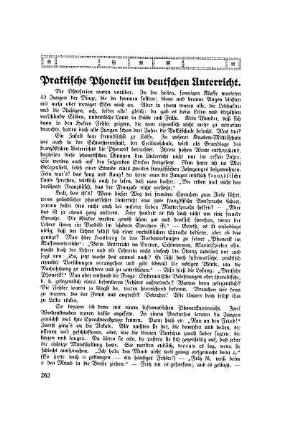 Praktische Phonetik im deutschen Unterricht