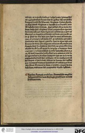 Explicit manuale confessorum venerabilis magistri Johannes Nider, sacre theologie professoris, ordinis Predicatorum.