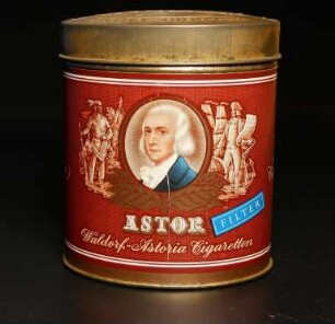 Zigarettenmarke Astor Waldorf Astoria - 50er Geschenkdose