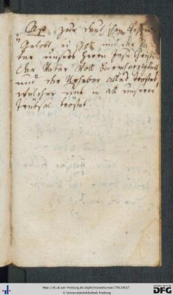 Handschriftliche Notizen.