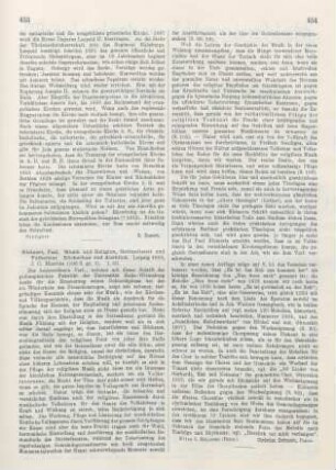 453-454 [Rezension] Kleinert, Hugo Wilhelm Paul, Musik und Religion