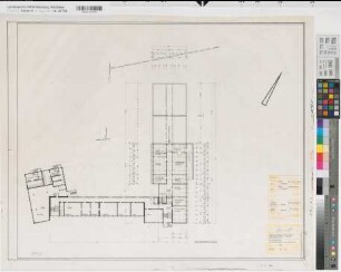 Soest (Soest) 2. Erweiterung des Archigymnasiums Grundriß Kellergeschoß 1974 1 : 200 63 x 77 Zeichnung Hochbauamt Soest