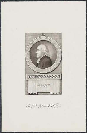 Icones Professorum Marpurgensium — Bildnis des Leonhard Johann Carl Justi d. Ä. (1753-1800)