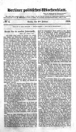 No 6, 6. Februar 1836