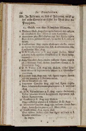 NB - 13 Stücke von alten Römischen Müntzen