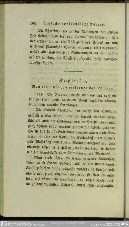 Kapitel 9. Von den einfachen verbrennlichen Körpern