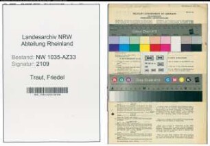 Entnazifizierung Friedel Traut , geb. 21.02.1921 ()