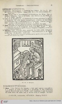 Holzschnittbücher (Nr. 77 - 150)