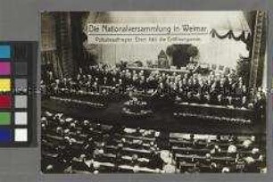 Friedrich Ebert bei seiner Eröffnungsrede in der Nationalversammlung