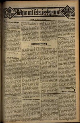 Dritte Ausgabe vom Sonntag, den 13. November 1932.