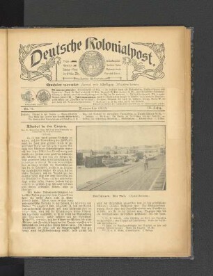 Nr. 11. November 1908. III. Jahrg.