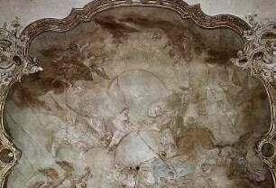 Die Taufe des heiligen Augustinus durch den heiligen Ambrosius von Mailand