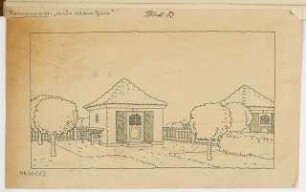 Schrebergartenkolonie Monatskonkurrenz Oktober 1918: Perspektivische Ansicht